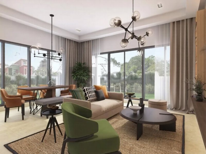 Villa for Sale in Damac Lagoons - Costa Brava 2, Dubai - Park Facing | Single row | Close to lagoon at 3150000 AED