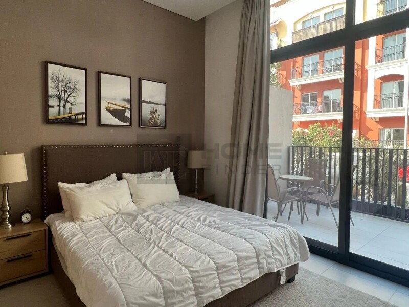 Apartment for Sale in Beverly Residence 1 - Jumeirah Village Circle, Dubai - Big Terrace | Rented | Fully Furnished at 1090000 AED