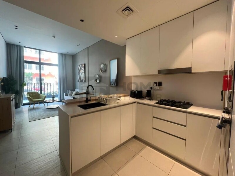 Apartment for Sale in Beverly Residence 1 - Jumeirah Village Circle, Dubai - Big Terrace | Rented | Fully Furnished at 1090000 AED