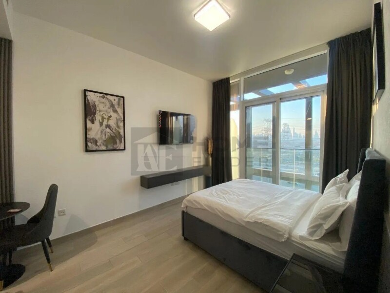 Apartment for Rent in Bloom Tower C - Jumeirah Village Circle, Dubai - Burj Al Arab View | Elegant Studio | High Quality at 46000 AED