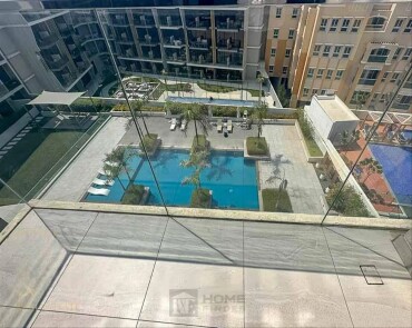 Apartment for Sale in Oxford Residence 1 - Jumeirah Village Circle, Dubai - Pool view | Furnished | Top floor at 739000 AED