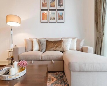Apartment for Rent in Al Habtoor - Amna Tower, Dubai - Furnished 1BR Apartment | Canal and Downtown View at 96000 AED