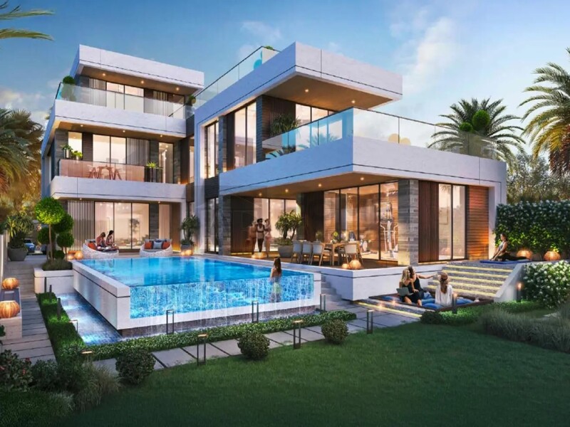 Townhouse for Sale in Santorini's - Damac Lagoons, Dubai - Lagoon Specialist | LV55 | Lagoons View | 6 BR at 17500000 AED
