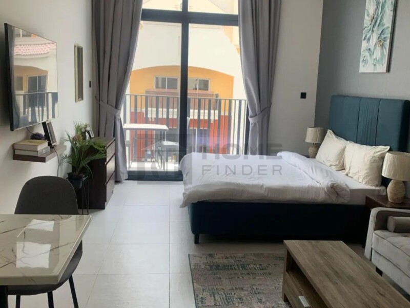 Apartment for Sale in Beverly Residence 1 - Jumeirah Village Circle, Dubai - Fully Furnished Studio | Rented Unit | High ROI at 640000 AED