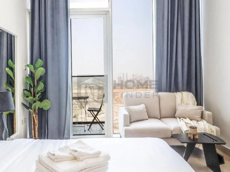Apartment for Rent in Bloom Tower B - Jumeirah Village Circle, Dubai - Fully furnished | Multiple cheques | high floor at 50000 AED