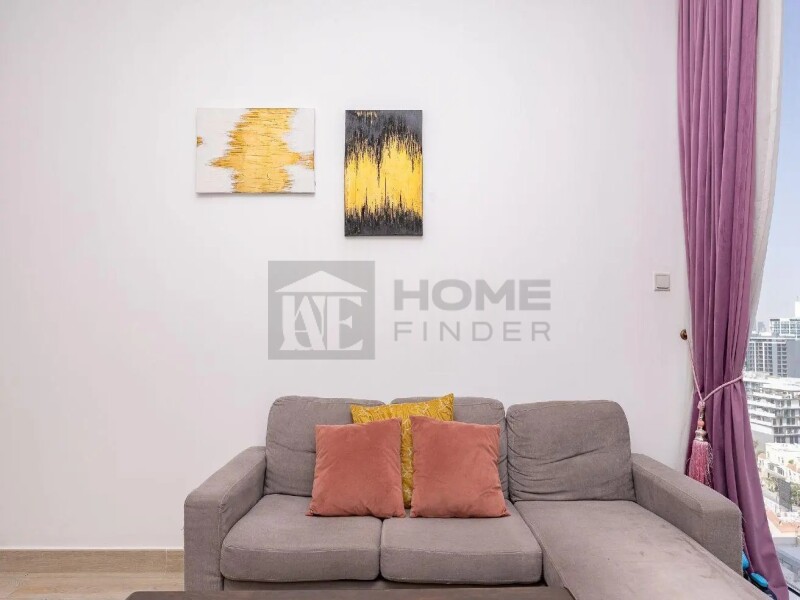 Apartment for Rent in Bloom Tower B - Jumeirah Village Circle, Dubai - Fully Furnished | Pool View | Large balcony at 85000 AED