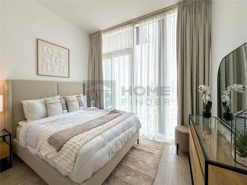Apartment for Rent in Bloom Tower B - Jumeirah Village Circle, Dubai - Fully Furnished | 12 Cheques | Balcony | Pool View at 80000 AED