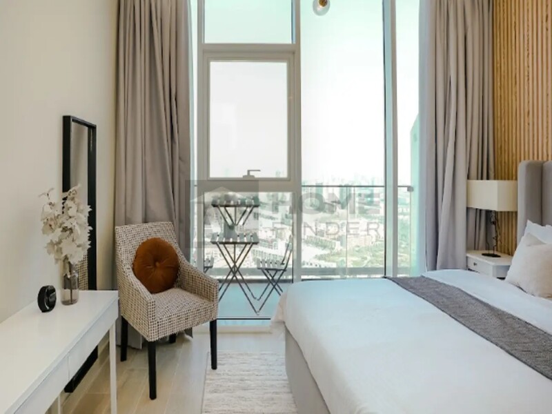 Apartment for Rent in Bloom Tower B - Jumeirah Village Circle, Dubai - STUNNING VIEW | HIGH FLOOR | FURNISHED at 79000 AED
