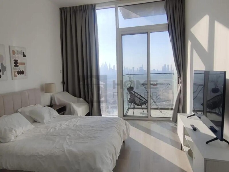 Apartment for Rent in Bloom Tower C - Jumeirah Village Circle, Dubai - Cozy and Chic | Bright Interiors | High Floor at 55000 AED