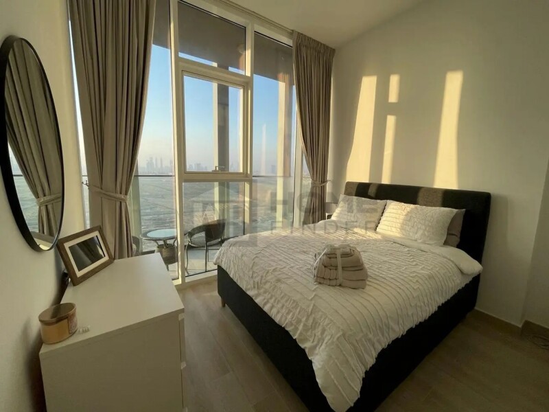 Apartment for Rent in Bloom Tower C - Jumeirah Village Circle, Dubai - High Floor | Skyline View | Fully Furnished at 83000 AED