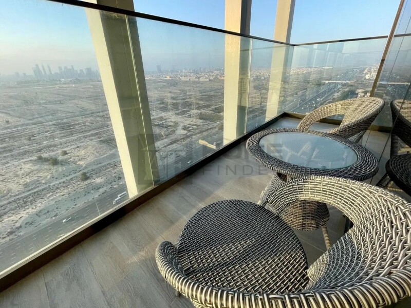 Apartment for Rent in Bloom Tower C - Jumeirah Village Circle, Dubai - High Floor | Skyline View | Fully Furnished at 83000 AED