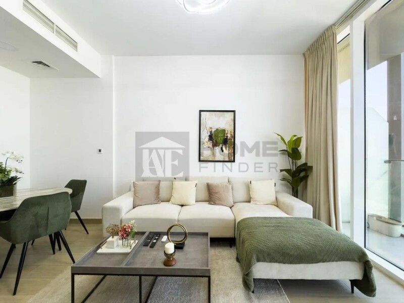 Apartment for Rent in Bloom Tower A - Jumeirah Village Circle, Dubai - Fully Furnished | Near Exit | Huge Corner Balcony at 69000 AED