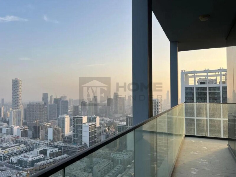 Apartment for Rent in Bloom Tower A - Jumeirah Village Circle, Dubai - Community View | Unfurnished 1BR| Ready to Move at 84999 AED