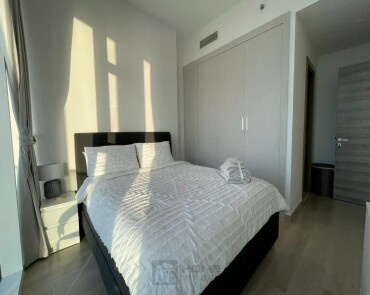 Apartment for Rent in Bloom Tower C - Jumeirah Village Circle, Dubai - High Floor | Skyline View | Fully Furnished at 83000 AED